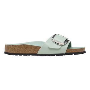Birkenstock NIB Madrid Big Buckle Sandals in High Shine Surf Green Size 40/US 9N
